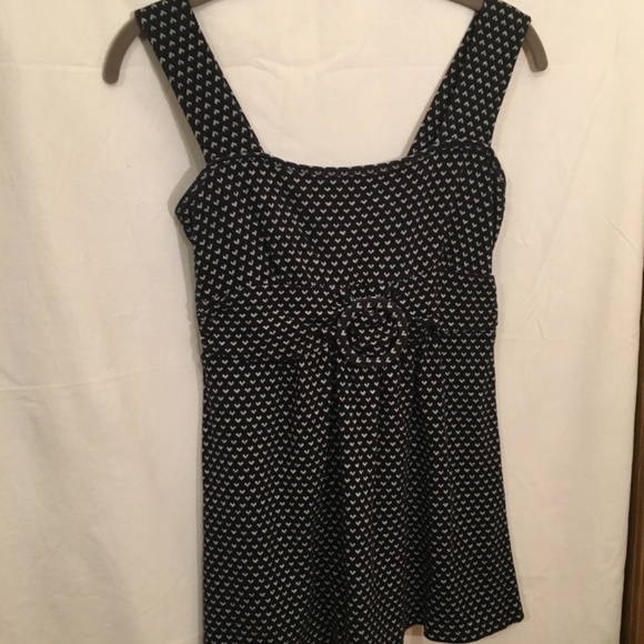 Fang Glam long tank top size small black & white - Picture 2 of 7